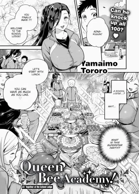 Queen Bee Academy! #3 - Together at the School Lodge manga cover