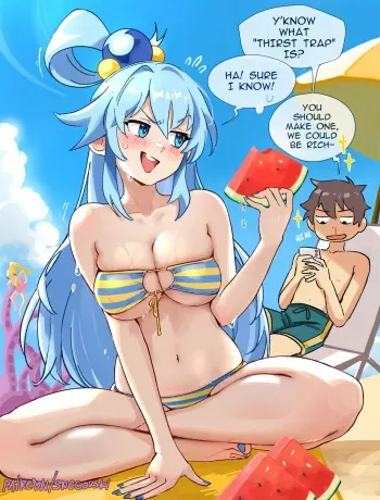 [Snegovski] Aqua's thirst trap💦 (KonoSuba) manga cover