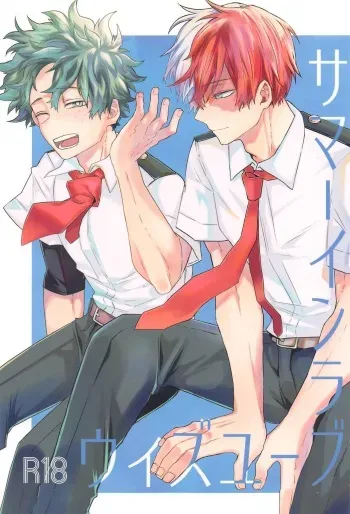 (Sobazuki no Kimi, Sobakasu na Boku DR2021) [NAIYA (age)] Summer in Love with You (Boku no Hero Academia) manga cover