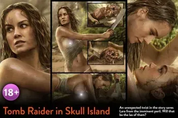 [Ninjartist] Tomb Raider in Skull Island manga cover