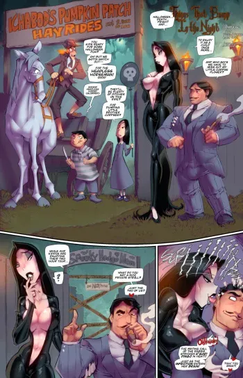 [Fred Perry] Things that Bump in the Night (The Addams Family) manga cover