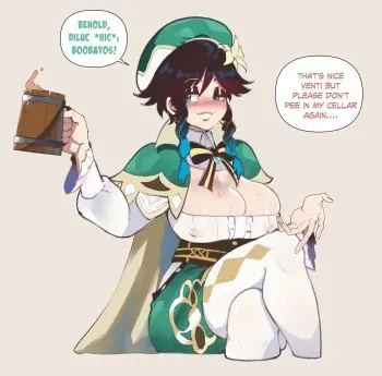 [ThiccwithaQ / Nyantcha] Girly Venti (Genshin Impact) [English] manga cover