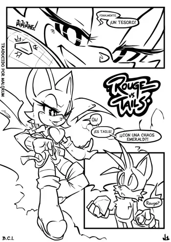 [NanoJam] Rouge vs Tails (Sonic the Hedgehog) [Spanish] [Malorum] manga cover