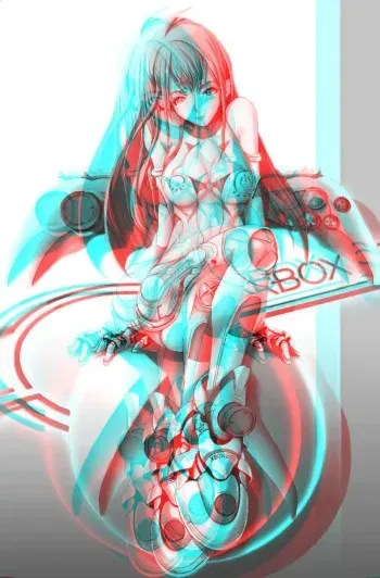 Anaglyph 3D Girls 1. manga cover