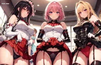 Kotogawa, Momo and Yami [AI Generated] manga cover