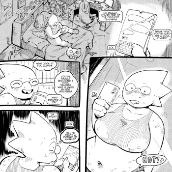 Sexting Alphys manga cover