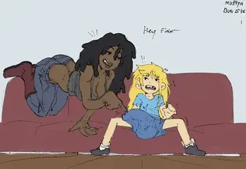 [muffynbunarts] finn x marceline and bubblegum (Adventure Time) manga cover