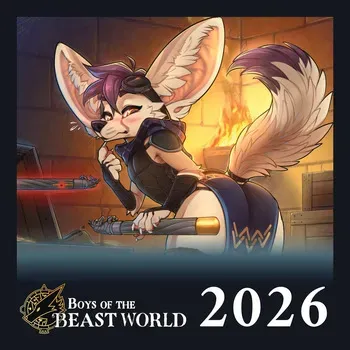 [Heartleaf games] (Various Artists) Boys of the Beast World 2026 Masculine Calendar and Pinups (Read Disclaimer) manga cover