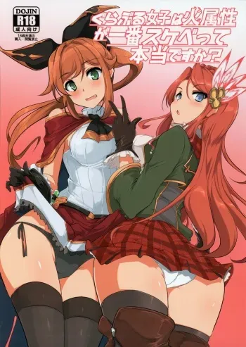 (C88) [Hisagoya (Momio)] GraBlu Joshi wa Hi Zokusei ga Ichiban Sukebe tte Hontou desu ka? (Granblue Fantasy) manga cover
