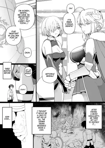 Artoria to Mash, Goblin Kan Manga | Artoria and Mashu Violated by a Goblin! manga cover