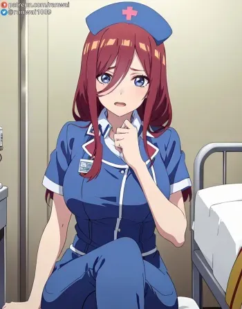 [PATREON] Ranwai | Miku Nakano (Nurse) [AI Generated] manga cover