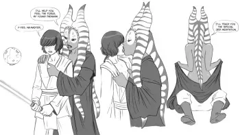 [Flick] Togruta jedi and her padawan (Star Wars) manga cover