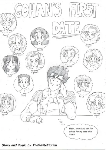 [TheWriteFiction] Gohan's First Date (Dragon Ball Z) [Ongoing] manga cover