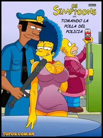 Simpsons xxx - Tomando la polla del policia (Español) manga cover