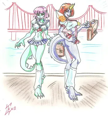 Kaiju Girl neveauxor commissions manga cover