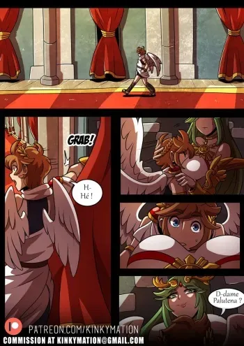 [Kinkymation] Palutena X Pit Comic Part 2 (Kid Icarus) [french] manga cover