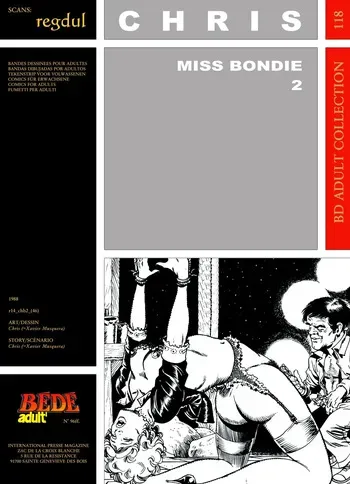 [Bédé Adult 118] Chris [= Xavier Musquera] - Miss Bondie #02 manga cover