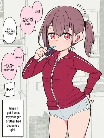 How The Little Brother Who Turned Into A Girl Became His Big Brother's Girlfriend manga cover