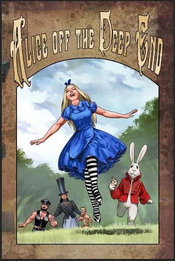Alice off the deep end 2025 Alice in Wonderland Parody manga cover