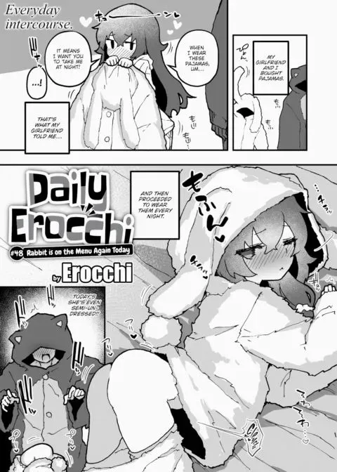Daily Erocchi #48 Rabbit is on the Menu Again Today manga cover