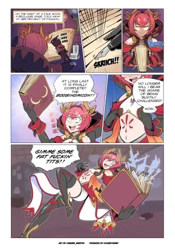 Ange Katrina in: The Curse of the Boobonomicon manga cover