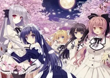 [Navel] Tsuki ni Yorisou Otome no Sahou official visual fanbook manga cover