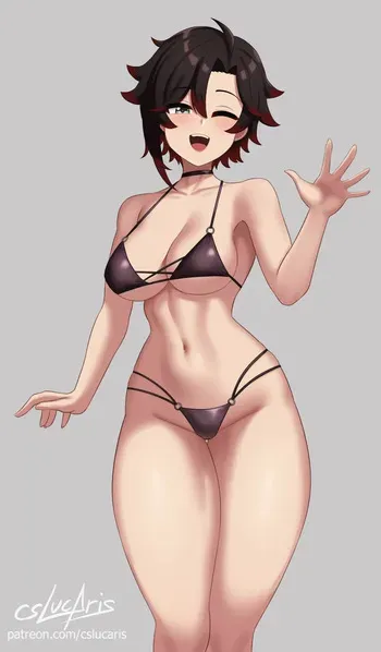 (Cslucaris)(Exclusive)Ruby, Weiss and Neo at the beach, Futa manga cover