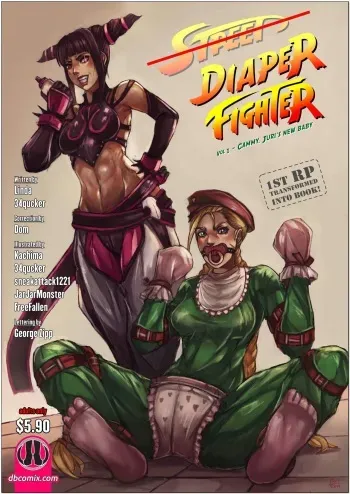 Diaper Fighter Vol.1 - Cammy, Juri´s new baby manga cover