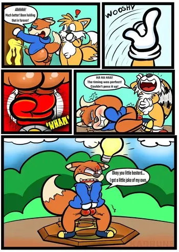 [kaokaoarts] Conker Vs Tails manga cover