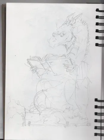 [Davidrevoy] Weekly 2018-05-22: Brainstorming Sketches For Episode 26, 10 Pages Inside My Sketchbook (Patreon) manga cover