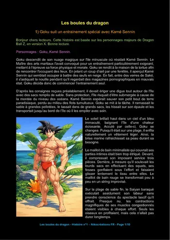 Dragon Ball Z - Fanfiction n°1 - Nikocreations FR - [FRENCH] manga cover