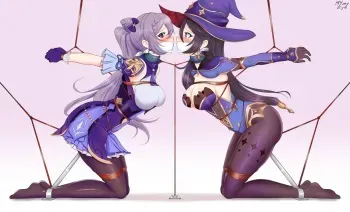 [Mymyeye] Keqing & Mona Megistus [Genshin Impact] manga cover