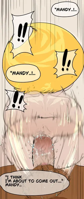 Yellow Elephant - Mandy + Muscular adult erwin (Grim adventures of Billy and Mandy) manga cover