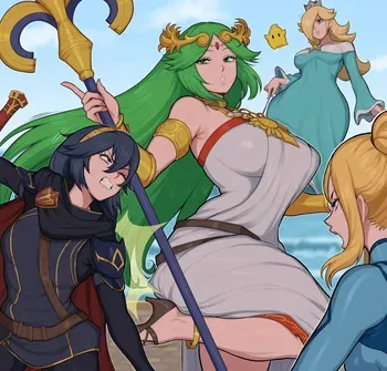 [Afrobull] Palutena (Super Smash Bros.) manga cover