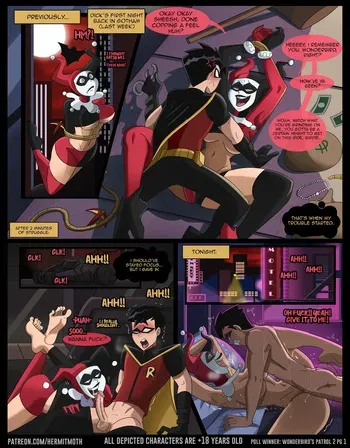 [HermitMoth] Harley x Robin: Wonderbird's Patrol 2 (Batman) manga cover