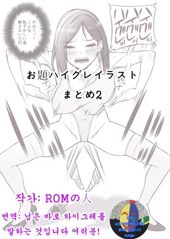 [Rom no hito] Haigure Illust Matome 2 [Korean] manga cover