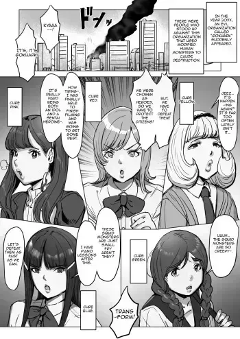 Meshi Shinja - Sentai Red's Dick Battle with a Futanari Monster Tale manga cover