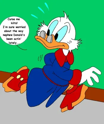 Donald versus Scrooge manga cover