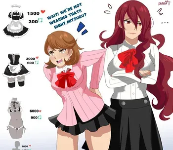 Maid Yukari and Mitsuru Strip Game manga cover
