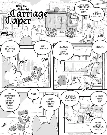 [Artdecade] Willy the Alchemist in Carriage Caper manga cover