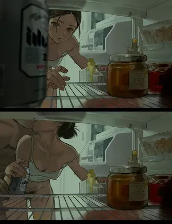 [Snowybitch] In Front of the Fridge [Patreon] (uncensored) manga cover