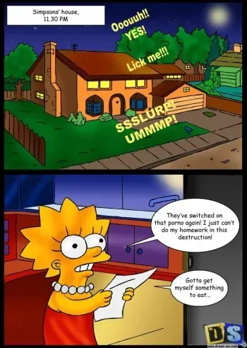 [Drawn-Sex] Simpson's House at 1130 P.M (The Simpsons) manga cover
