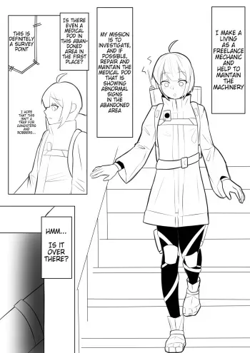 [Aries] Henna Iryō Poddo De Raba Nurarete TS Suru Hanashi | A Story About Getting Rubberized in a Strange Medical Pod [English] manga cover