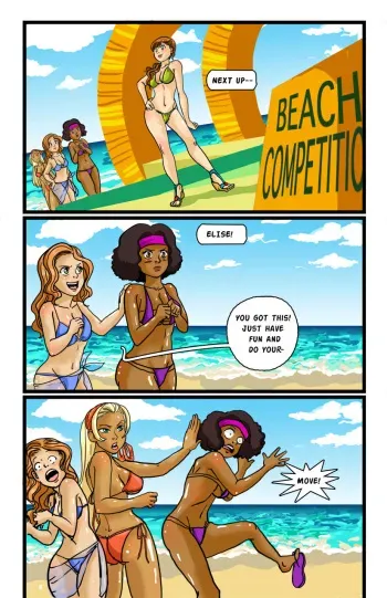 [Pink and Peachy] The Naked Peaches Comic: Beach manga cover