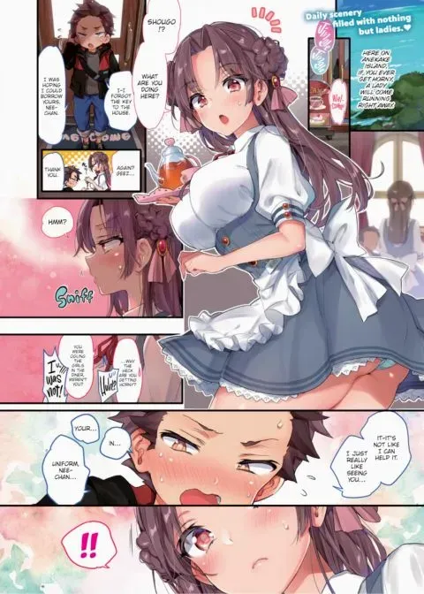 The Island Where Ladies Instantly Come Running When You Get Horny #03 manga cover