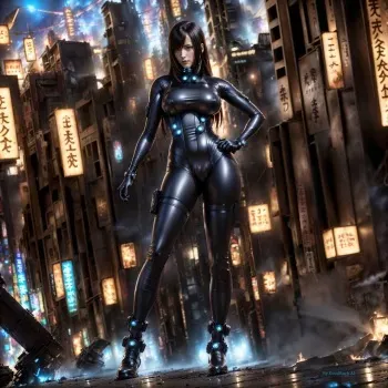 Reika Gantz By DeadRock AI manga cover