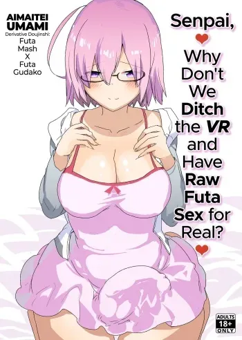 Senpai, VR yori Motto Kimochi Ii Futanari Nama Ecchi Shimasen ka? manga cover