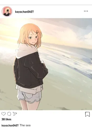 Kaya's social media: Normal account & Secret account manga cover