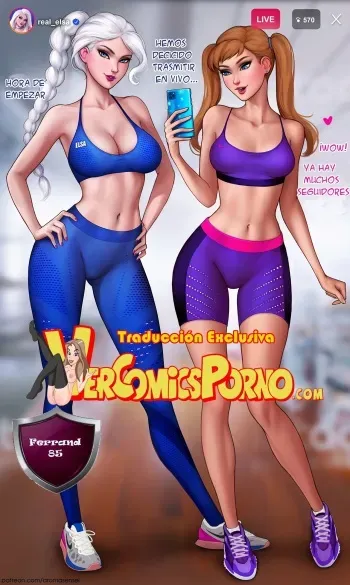 [Aroma Sensei] How to train with Elsa (Frozen) [Spanish] manga cover