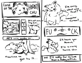 [Zestibone] Curse of the Horny Chu (Pokemon) manga cover